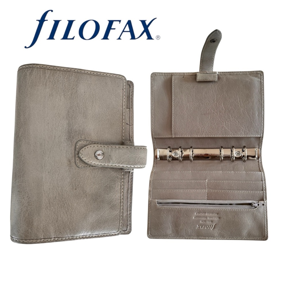 filoFAX Gray Leather Organizer - Picture 7 of 7